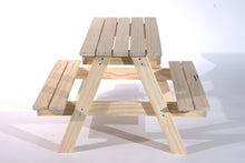 Load image into Gallery viewer, handmade wooden sensory play table mud kitchen Australia picnic table