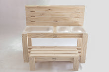 Load image into Gallery viewer, handmade wooden sensory play table mud kitchen Australia