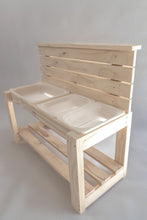 Load image into Gallery viewer, handmade wooden sensory play table mud kitchen Australia