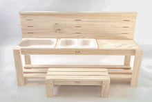 Load image into Gallery viewer, Large Sensory Mud Kitchen - 3 tub