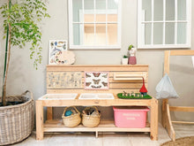 Load image into Gallery viewer, handmade wooden sensory play table Australia mud kitchen