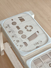 Load image into Gallery viewer, Garbage Truck & Wheelie Bin Inserts + Tokens