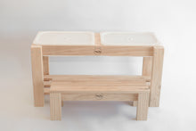 Load image into Gallery viewer, handmade wooden sensory play table Australia mud kitchen water play