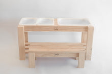 Load image into Gallery viewer, handmade wooden sensory play table Australia mud kitchen water play