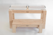 Load image into Gallery viewer, handmade wooden sensory play table Australia mud kitchen water play