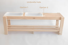 Load image into Gallery viewer, handmade wooden sensory play table Australia mud kitchen water play