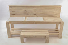 Load image into Gallery viewer, handmade wooden sensory play table Australia mud kitchen
