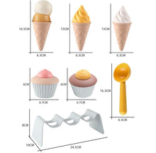 Load image into Gallery viewer, Wheat Straw Ice-Cream & Cupcake Toy Set - 15 piece *Assorted*