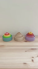 Load and play video in Gallery viewer, Stacking/Nesting bowls - Set of 5 (Assorted Colours)
