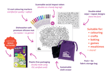 Load image into Gallery viewer, OUR WORLD Re-FUN-able™ Reusable Colouring Mat Set
